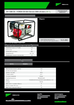 Generatori a benzina INMESOL AH 1250-CA
