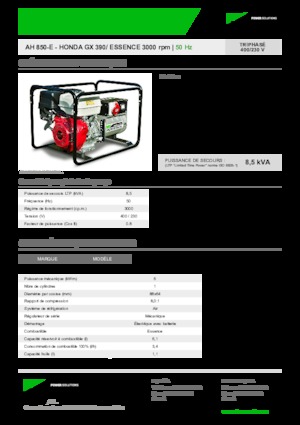 Generatori a benzina INMESOL AH 850-E