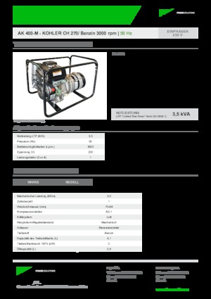 Generatori a benzina INMESOL AK 400-M