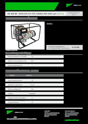 Generatori a benzina INMESOL AK 400-M