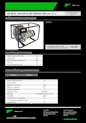 Generatori a benzina INMESOL AK 400-M
