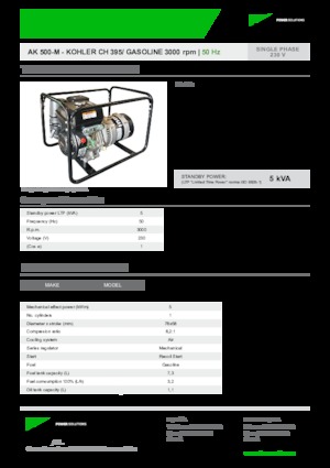 Generatori a benzina INMESOL AK 500-M