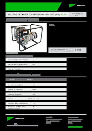 Generatori a benzina INMESOL AK 700-E