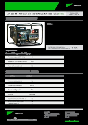 Generatori a benzina INMESOL AK 900-M