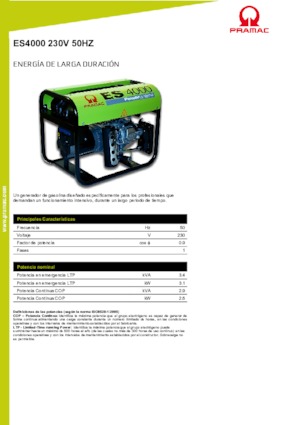 Generatori a benzina PRAMAC Lifter ES 4000
