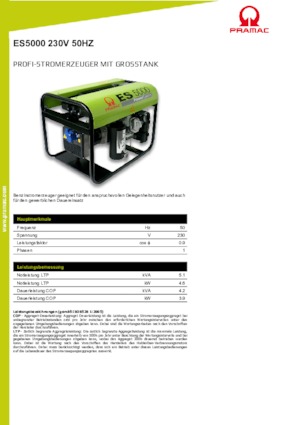 Generatori a benzina PRAMAC Lifter ES 8000