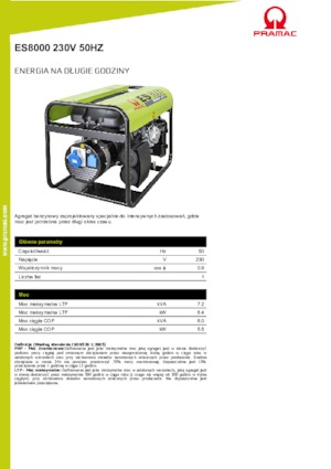 Generatori a benzina PRAMAC Lifter ES 8000