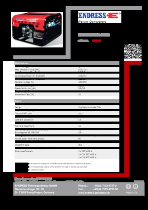 Generatori a benzina Endress ESE 1206 DHS GT ES