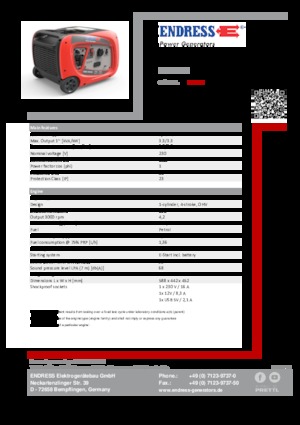 Generatori a benzina Endress ESE 3000i