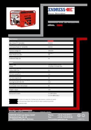Generatori a benzina Endress ESE 606 DHG-GT ES ISO Duplex