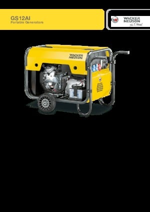 Generatori a benzina Wacker Neuson GS12AI
