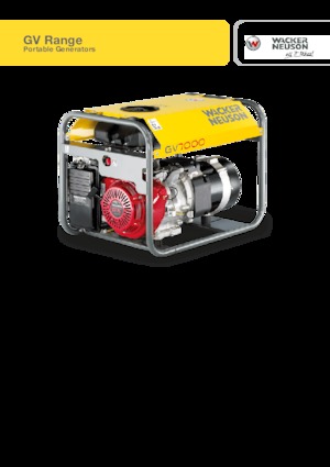 Generatori a benzina Wacker Neuson GV7003A