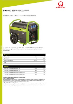 Generatori a benzina PRAMAC Lifter PX 5000