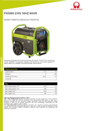 Generatori a benzina PRAMAC Lifter PX 5000