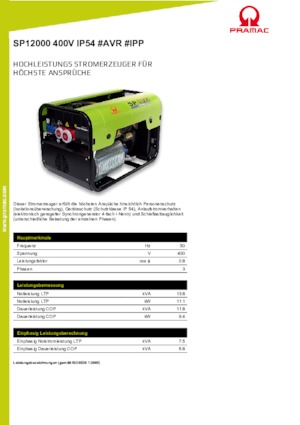 Generatori a benzina PRAMAC Lifter SP 12000