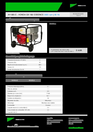 Generatori a benzina INMESOL AH 600-E