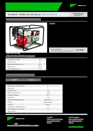 Generatori a benzina INMESOL AH 620-M