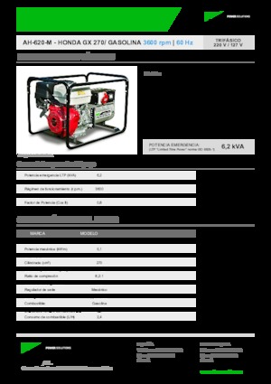 Generatori a benzina INMESOL AH 620-M