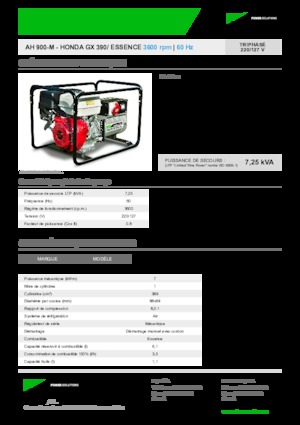 Generatori a benzina INMESOL AH 900-M