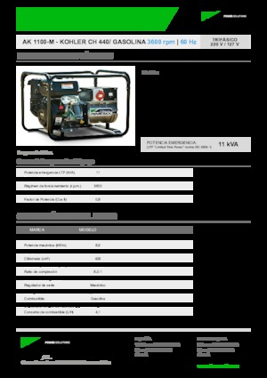 Generatori a benzina INMESOL AK 1100-M