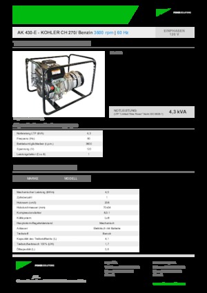 Generatori a benzina INMESOL AK 430-E