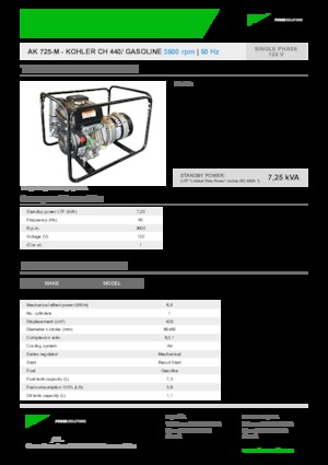 Generatori a benzina INMESOL AK 725-M