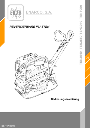 Piastre vibranti reversibili Enar TEN 3040 GR