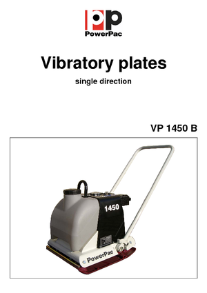 Piastre vibranti monodirezionali PowerPac VP 1450B/500