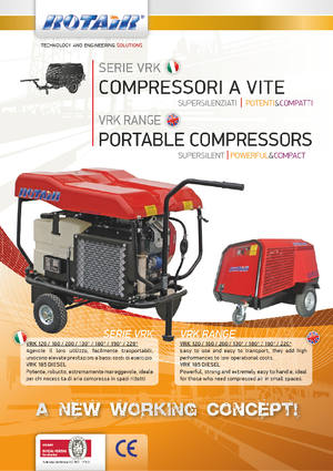 Compressori Protatili - Diesel, Elettrici, Benzina Rotair VRK 190 AE
