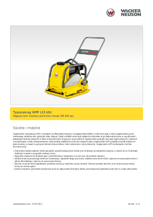 Piastre vibranti monodirezionali Wacker Neuson WPP 1540 W