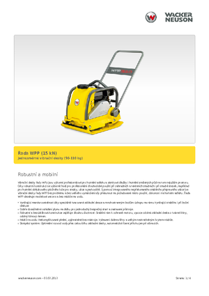 Piastre vibranti monodirezionali Wacker Neuson WPP 1540 W