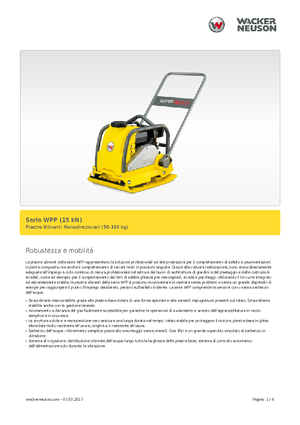 Piastre vibranti monodirezionali Wacker Neuson WPP 1540 W