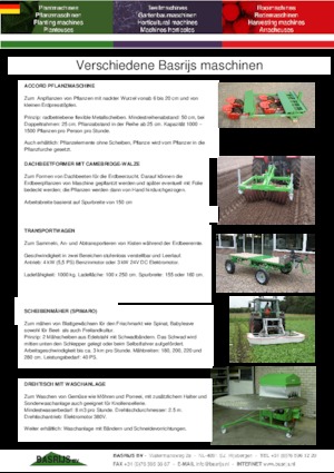 Macchine per piantare Basrijs Accord planter single with 2 small rollers