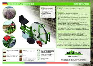 Macchine per piantare Basrijs Deepplantelement solid and rubber disc 100 cm