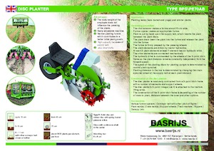 Macchine per piantare Basrijs Discplanter with conveyer belt