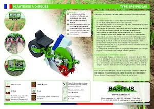 Macchine per piantare Basrijs Discplanter with conveyer belt
