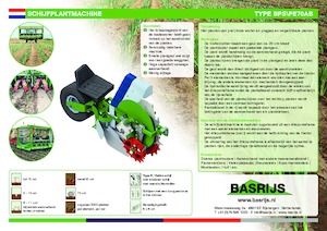 Macchine per piantare Basrijs Discplanter with conveyer belt