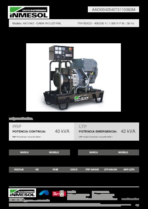 Generatori diesel INMESOL AAD-042