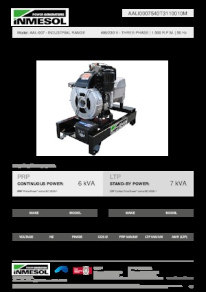 Generatori diesel INMESOL AAL-007