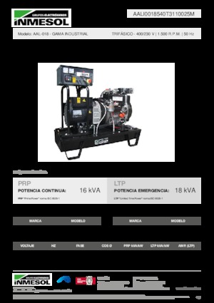 Generatori diesel INMESOL AAL-018