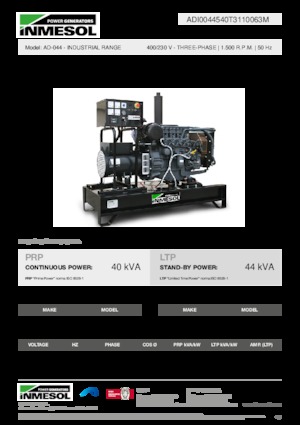 Generatori diesel INMESOL AD-044
