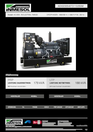 Generatori diesel INMESOL AD-200