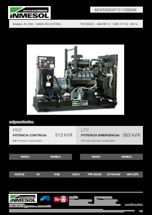 Generatori diesel INMESOL AD-550