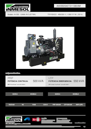 Generatori diesel INMESOL AI-550