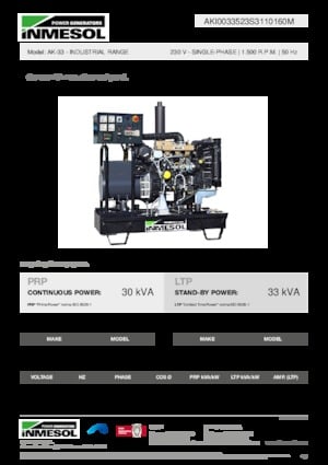 Generatori diesel INMESOL AK-33