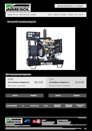 Generatori diesel INMESOL AK-33