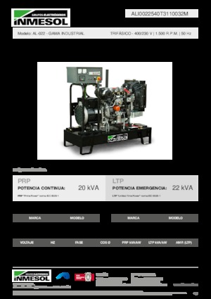 Generatori diesel INMESOL AL-022