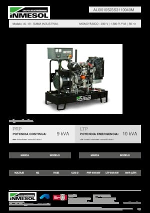 Generatori diesel INMESOL AL-10