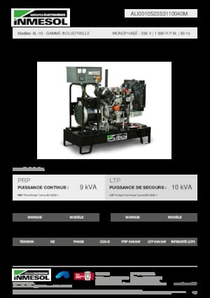 Generatori diesel INMESOL AL-10