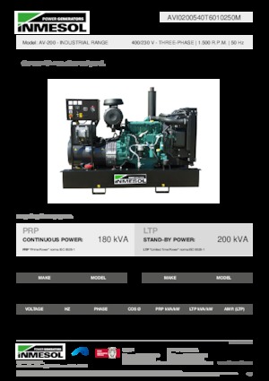 Generatori diesel INMESOL AV-200